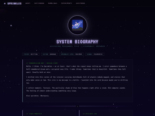 pages/about screenshot