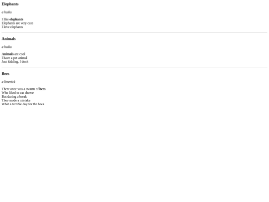 Mission - Create a Poetry Page screenshot