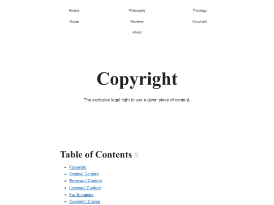 copyright screenshot