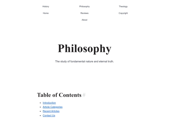 philosophy screenshot