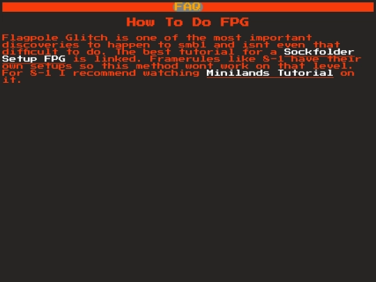 faqs/howtofpg screenshot