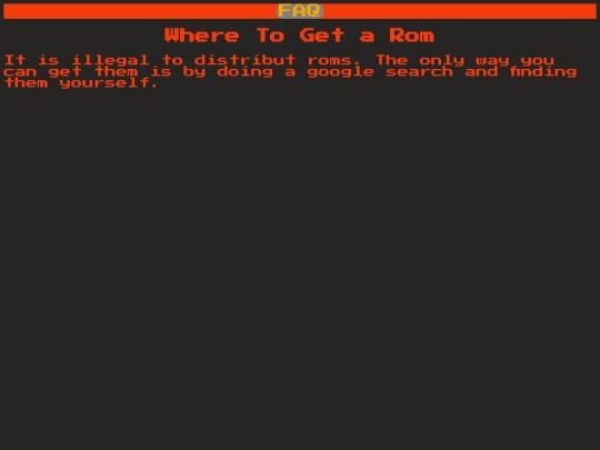 faqs/wheregetrom screenshot