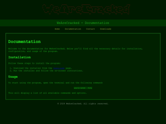 documentation screenshot