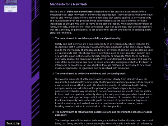 manifesto screenshot