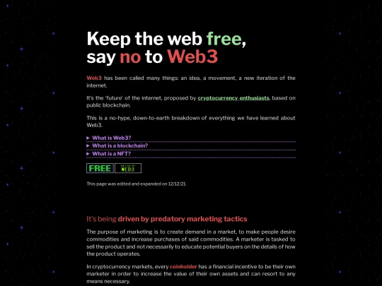 no-to-web3 screenshot