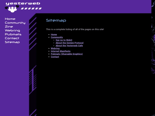 sitemap screenshot