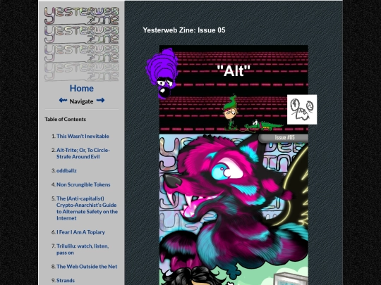 zine/issue-05/home screenshot