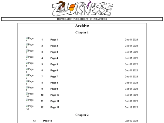 archive screenshot