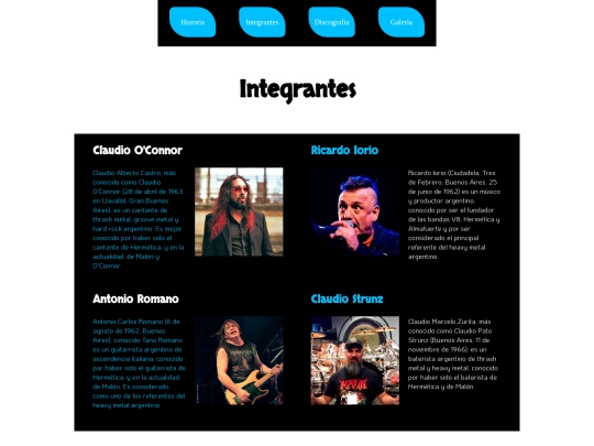 wireframing/integrantes screenshot