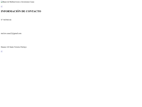 informacion de contacto screenshot