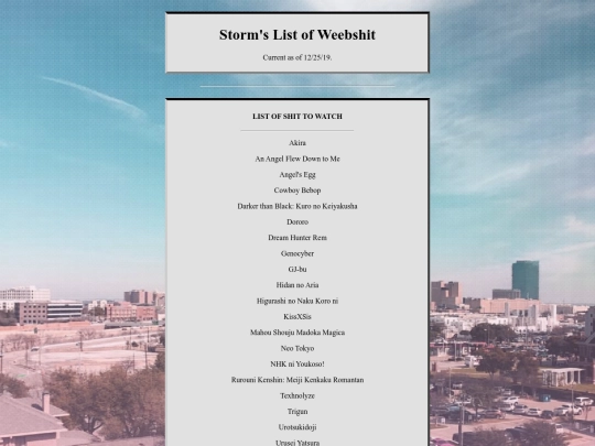 list/watchlist screenshot