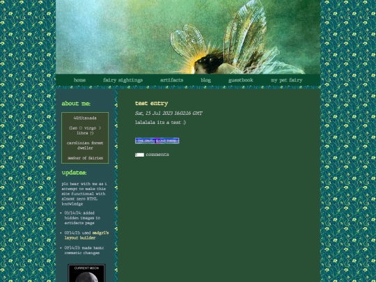 blog screenshot