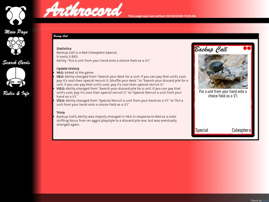 arthrocord/cards/backup-call screenshot