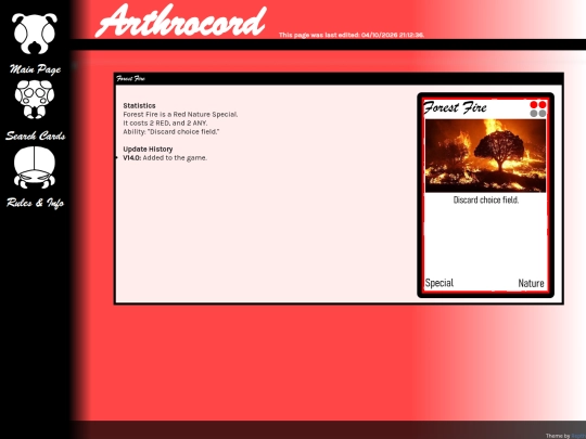 arthrocord/cards/forest-fire screenshot