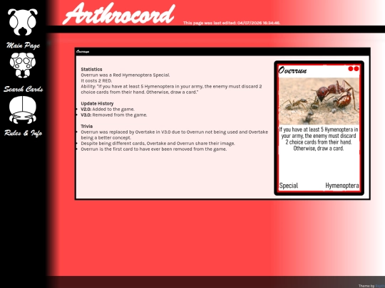 arthrocord/cards/overrun screenshot