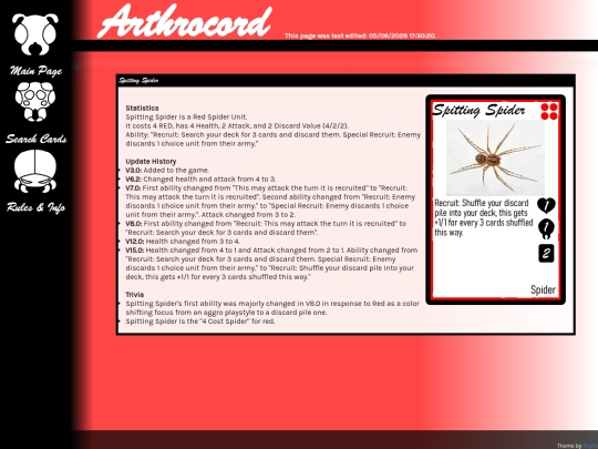 arthrocord/cards/spitting-spider screenshot