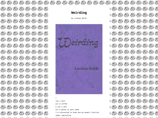 Books/weirding screenshot
