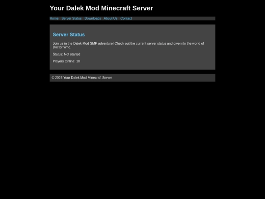 server screenshot