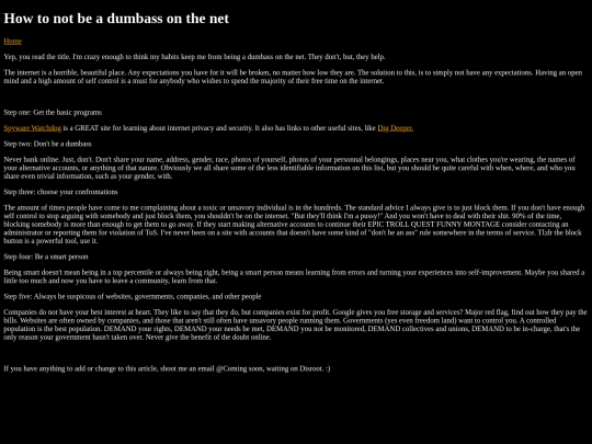 howtonotbeadumbassonline screenshot