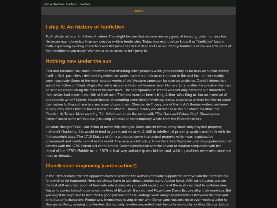 posts/fanfiction screenshot