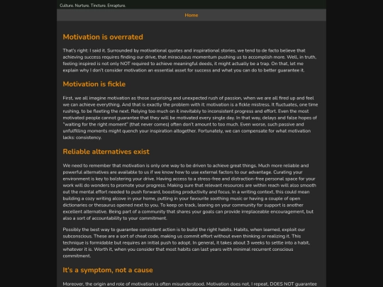 posts/motivation-overrated screenshot
