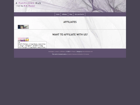 affiliates screenshot