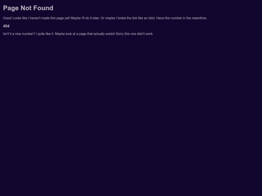 not_found screenshot