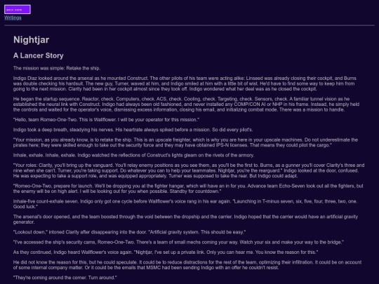 writing/Nightjar screenshot