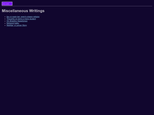 writings screenshot