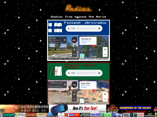 radios screenshot