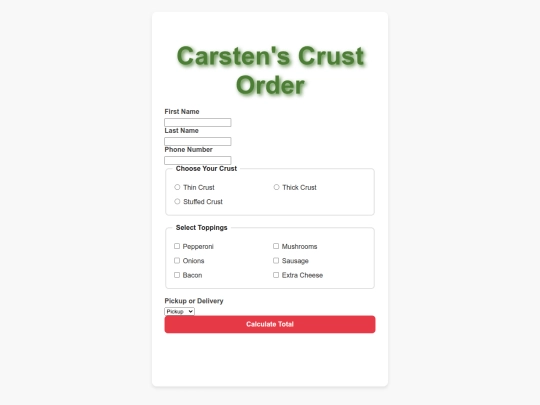 pizza screenshot