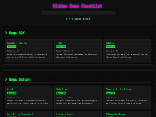 games screenshot