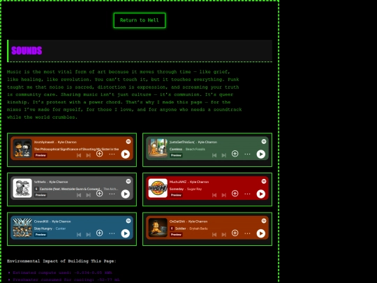 sounds screenshot