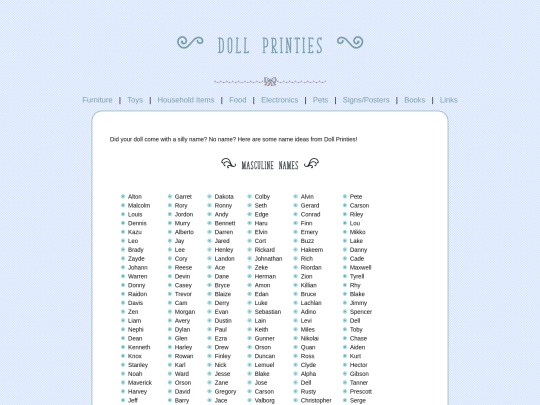 bonus/doll-names screenshot