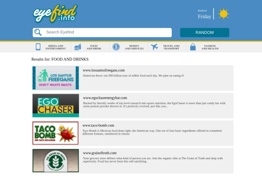 eyefind/category/fad screenshot