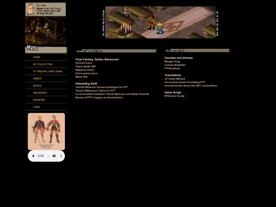 links screenshot