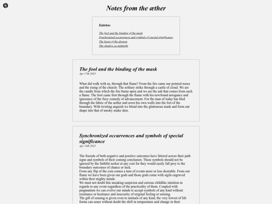 notes screenshot