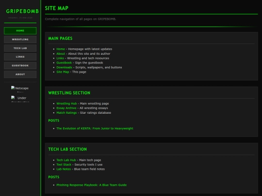 pages/sitemap screenshot