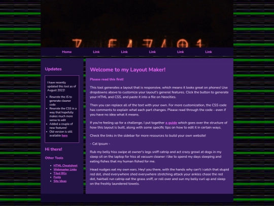 index screenshot