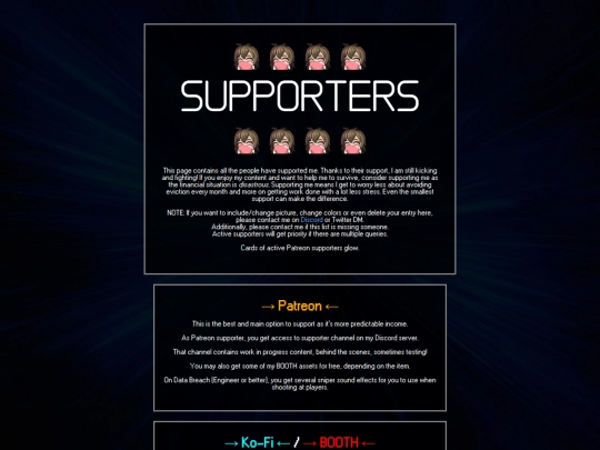 supporters screenshot