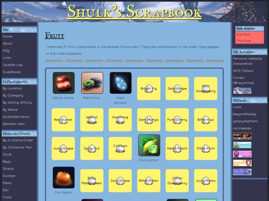 categories/fruit screenshot