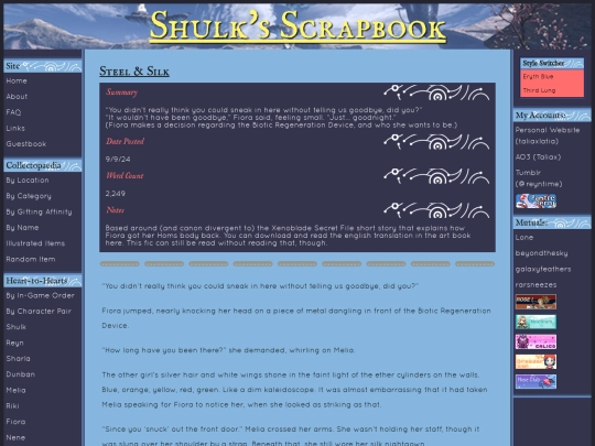 extras/fics/steel-and-silk screenshot