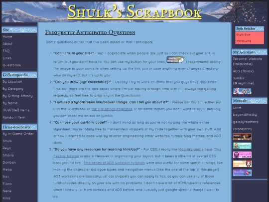 faq screenshot