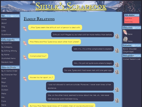 h2h/qm/melia-nene/family-relations screenshot