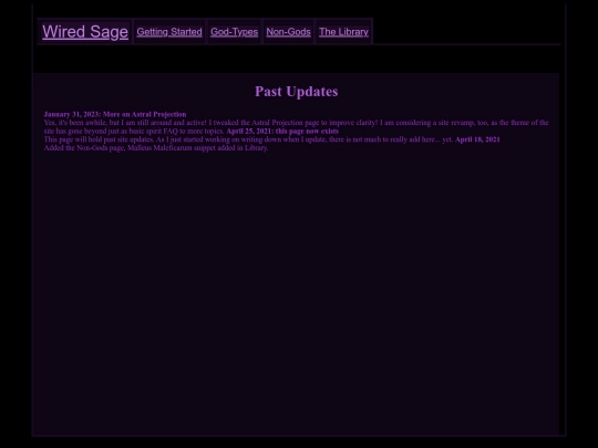 pastupdates screenshot
