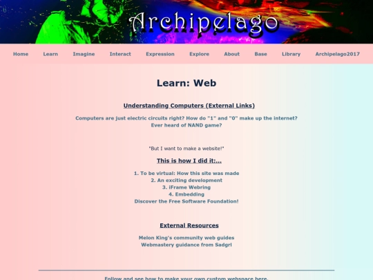 Learn/Web screenshot