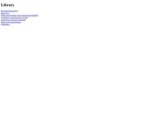 Library screenshot