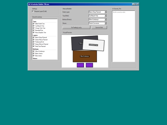 clothing screenshot