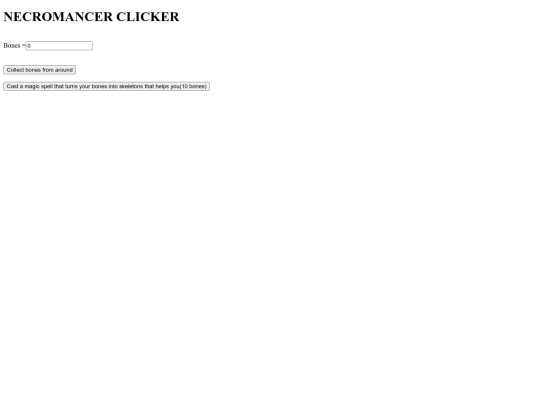 NECROMANCER_CLICKER screenshot