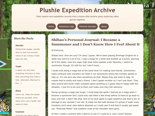 Personal-Journals/shibao-journal-elminage-summoner screenshot
